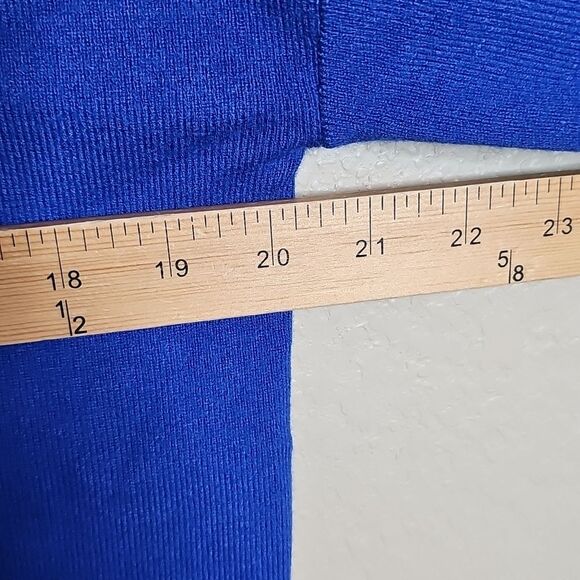 NWT Vero Moda Nancy Bright Blue Long Sleeve Funnel Neck Sweater Dress XS - Picture 10 of 10